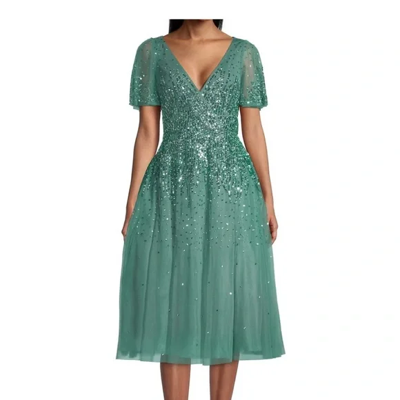 Aidan Mattox Sequin Midi Dress - Picture 1 of 8